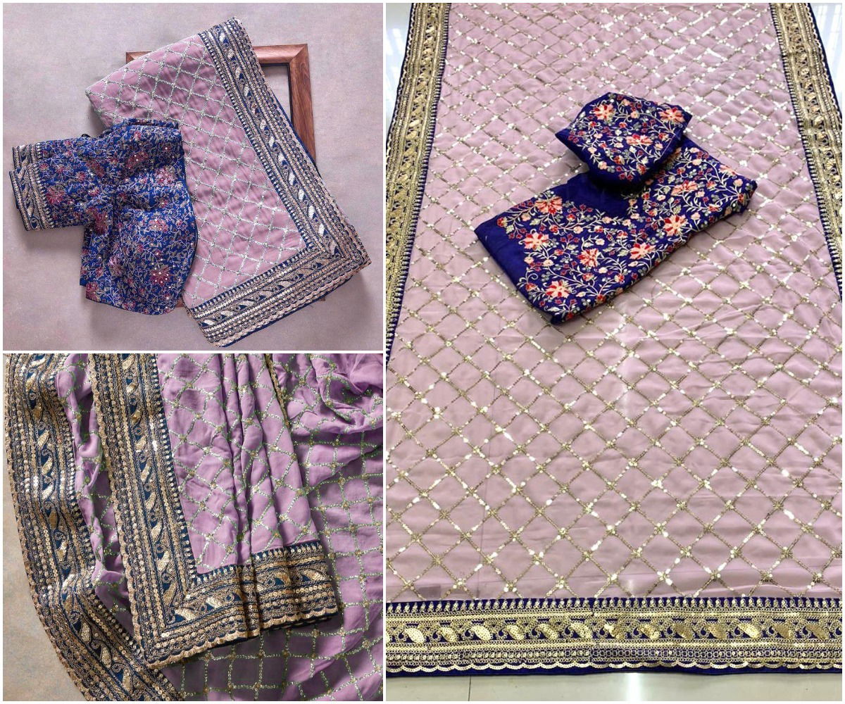 Amore 01 Heavy Festive Wear Heavy Georgette Designer Saree Collection